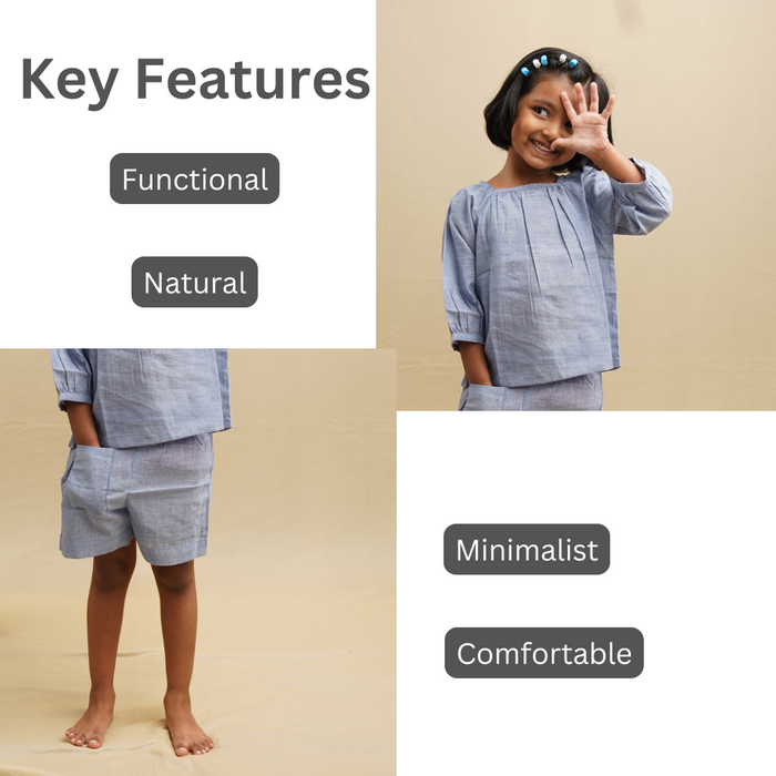 Neelpari Set' - Girls' Co-ord Set (1-6 Years)