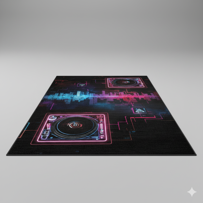 Neon DJ Area Rug