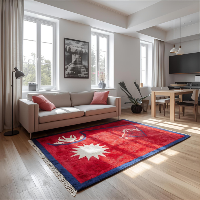 Nepal Unique Flag Area Rug
