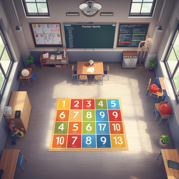 Numbers Learning Area Rug