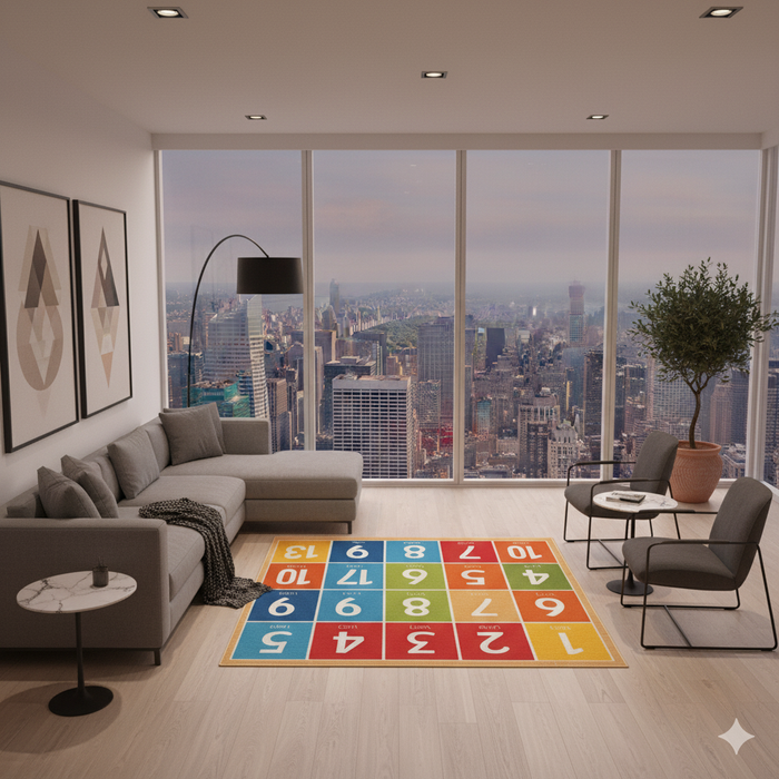 Numbers Learning Area Rug
