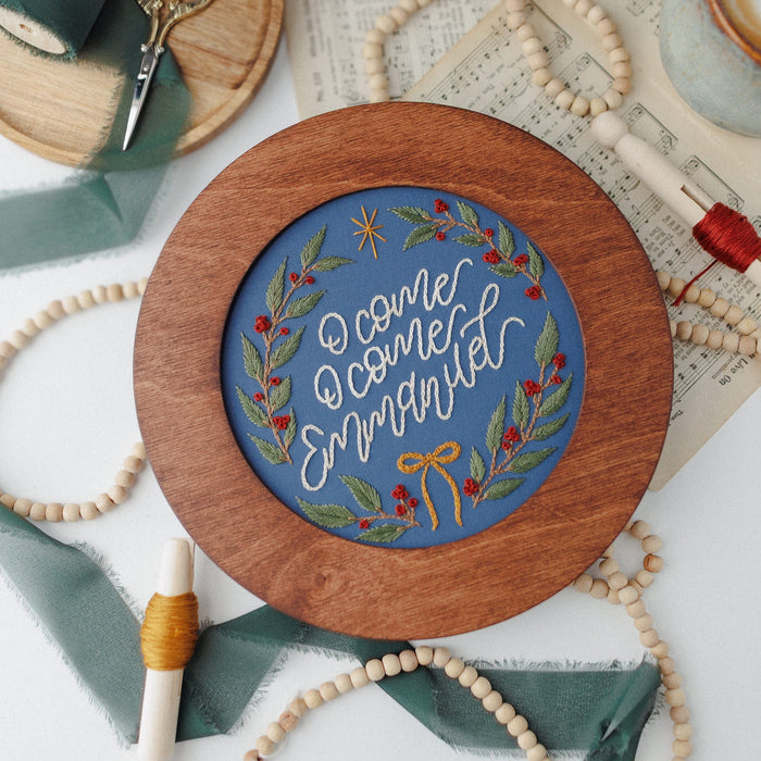 “O Come, O Come Emmanuel” Embroidery Kit