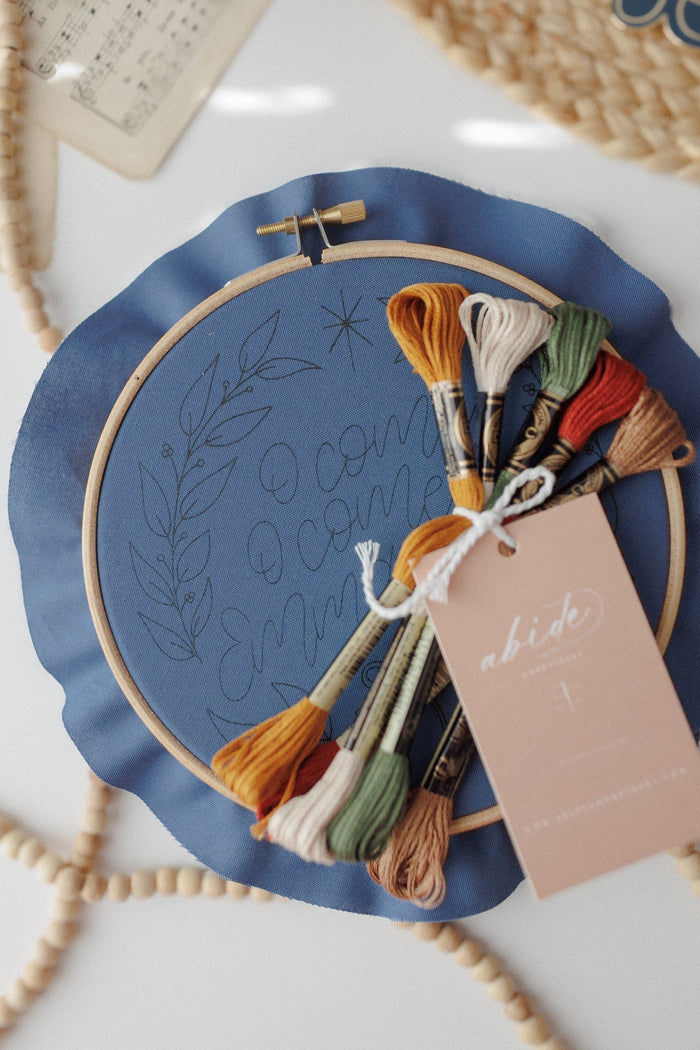 “O Come, O Come Emmanuel” Embroidery Kit