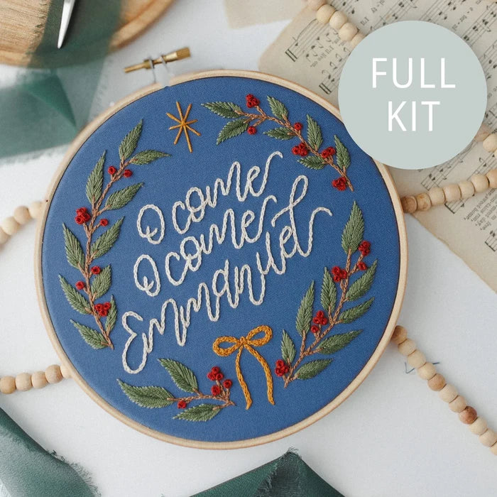 “O Come, O Come Emmanuel” Embroidery Kit