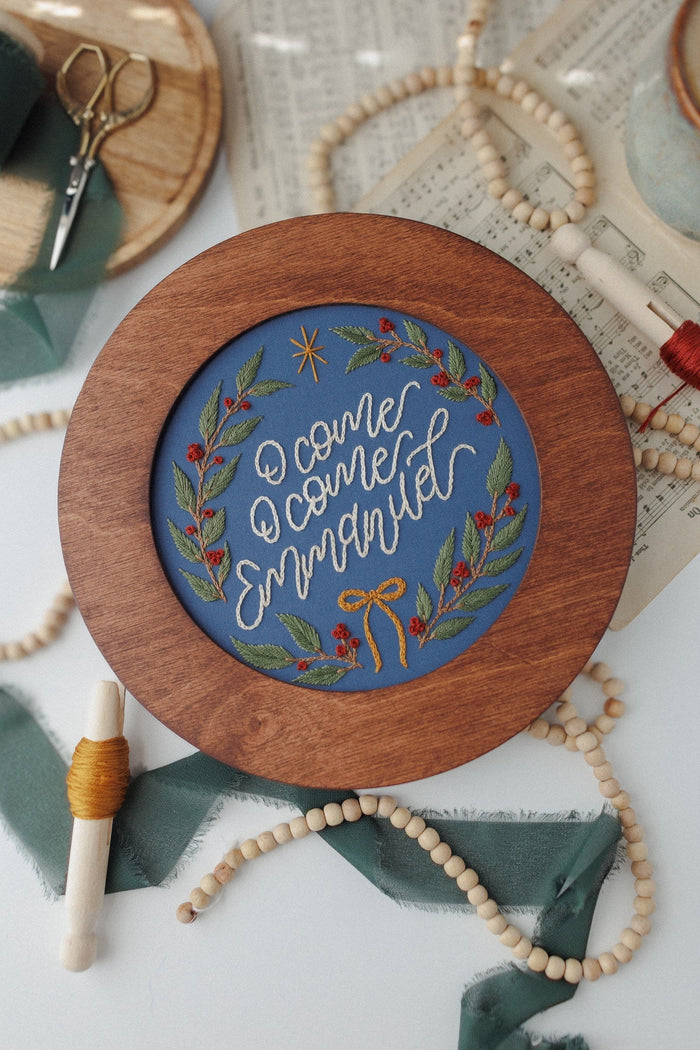 “O Come, O Come Emmanuel” Embroidery Kit