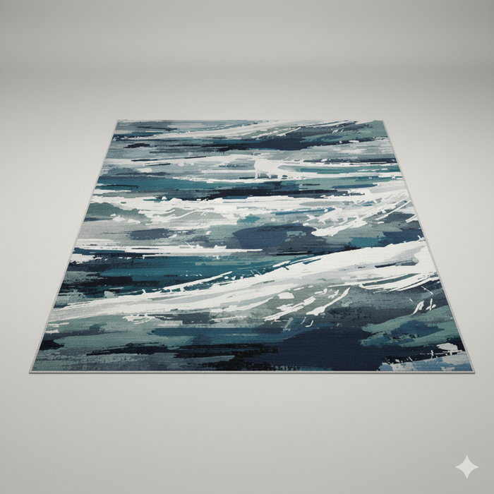 Oceanic Abstract Area Rug