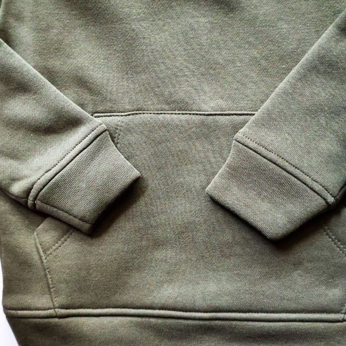 Olive Green Organic Cotton Fleece Hoodie and Jogger Set (6 Months – 5 Years)