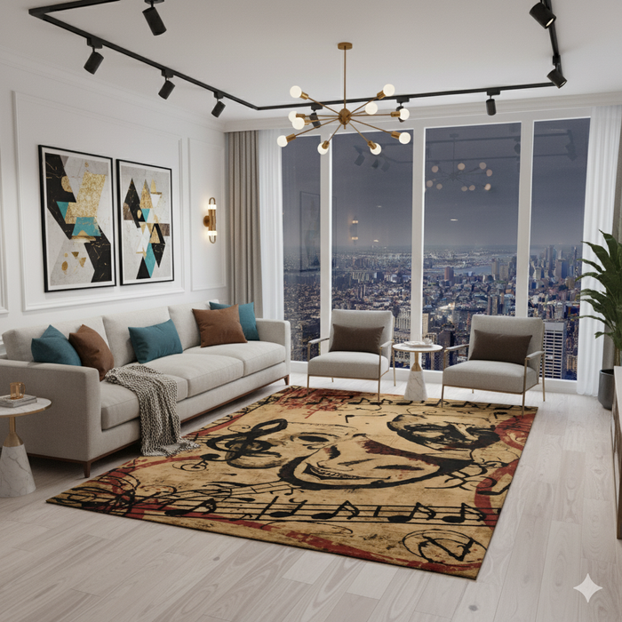 Opera Mask Area Rug
