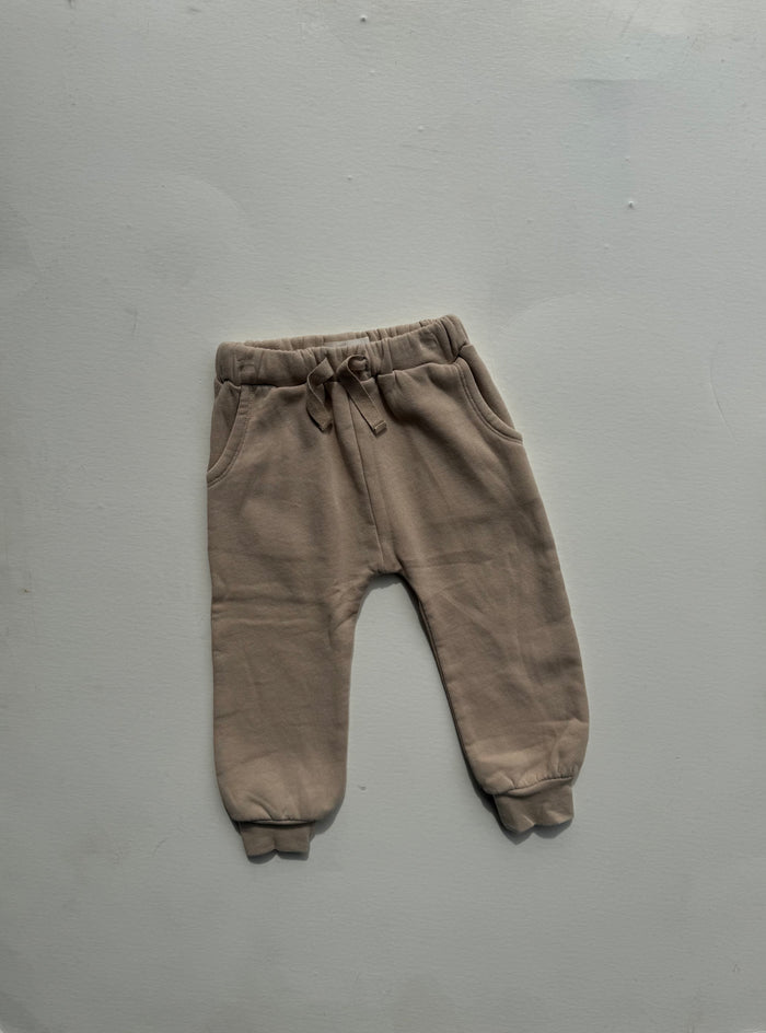 Organic Fleece Jogger Pants - Oat