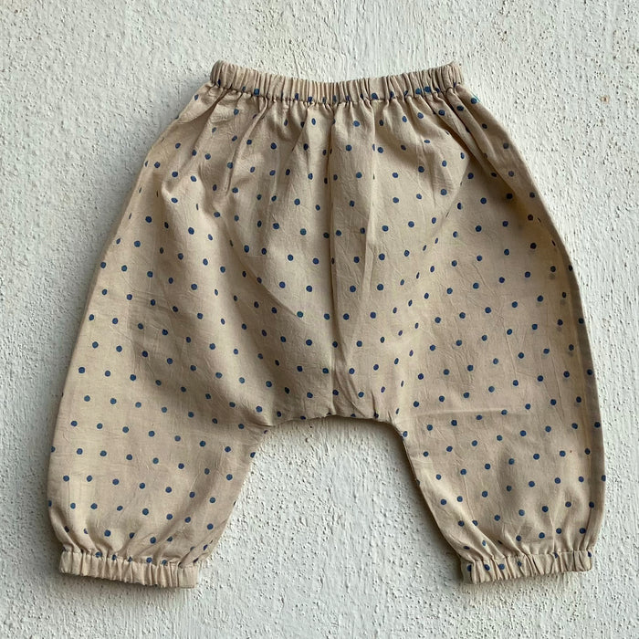 Organic Indigo Check Kurta + Indigo Raidana Pants (6 Months - 7 Years)