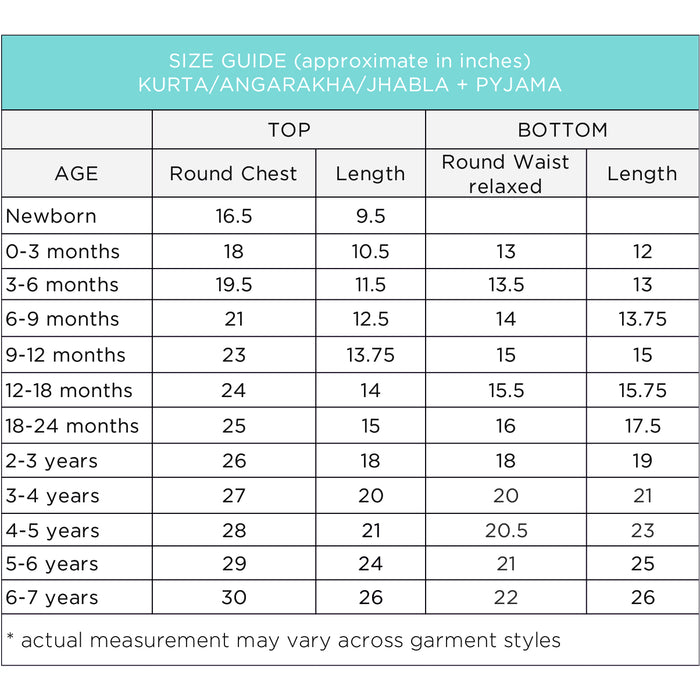 Organic Indigo Check Kurta + Matching Pants (6 Months - 7 Years)