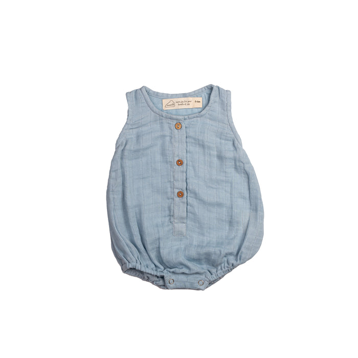 Organic Muslin Baby Romper (Pack of 3) – Boat (0-6 Months)