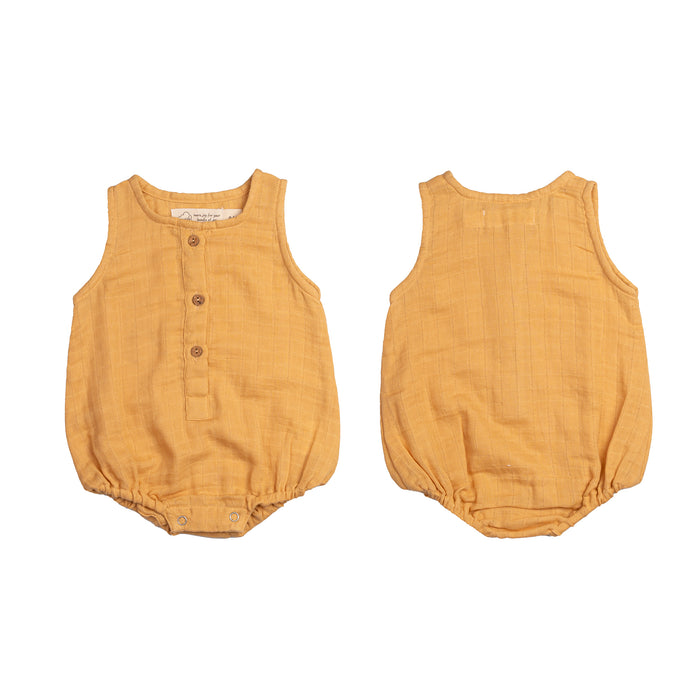 Organic Muslin Baby Romper (Pack of 3) – Pineapple (0-6 Months)