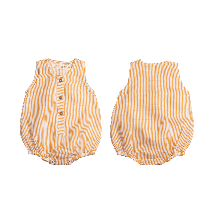 Organic Muslin Baby Romper (Pack of 3) – Pineapple (0-6 Months)