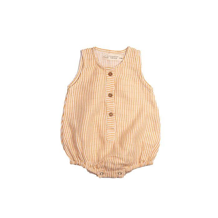 Organic Muslin Baby Romper (Pack of 3) – Pineapple (0-6 Months)