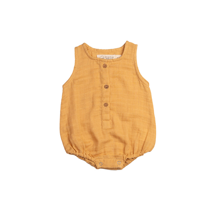 Organic Muslin Baby Romper (Pack of 3) – Pineapple (0-6 Months)