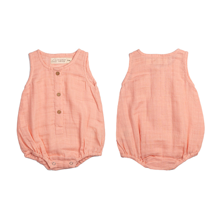 Organic Muslin Baby Romper (Pack of 3) – Rainbow (0-6 Months)