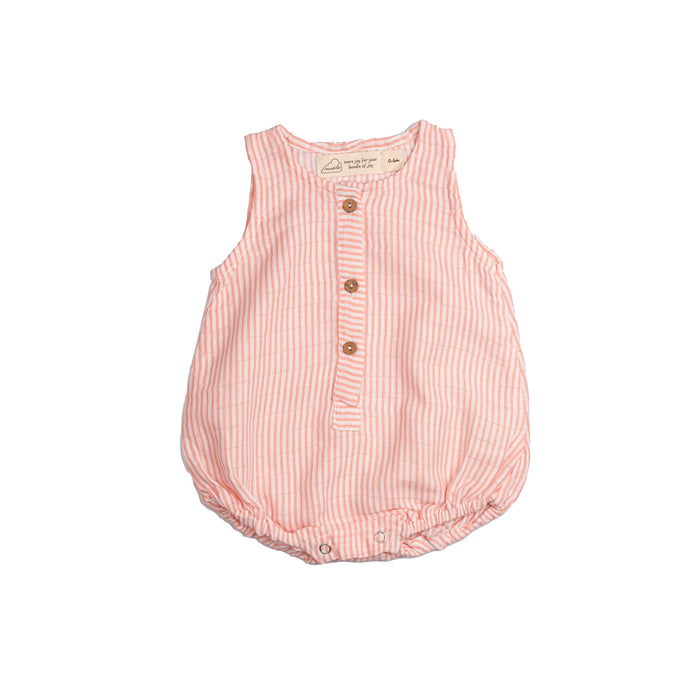 Organic Muslin Baby Romper (Pack of 3) – Rainbow (0-6 Months)