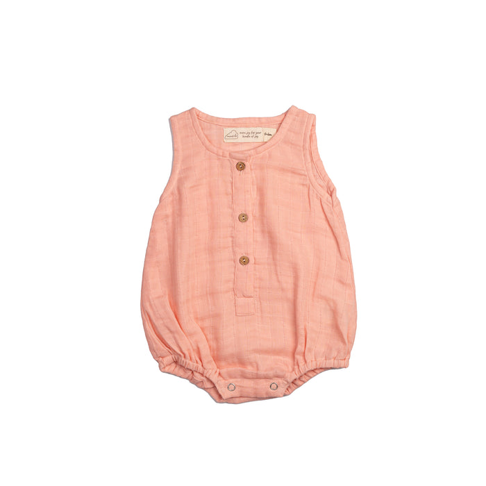 Organic Muslin Baby Romper (Pack of 3) – Rainbow (0-6 Months)