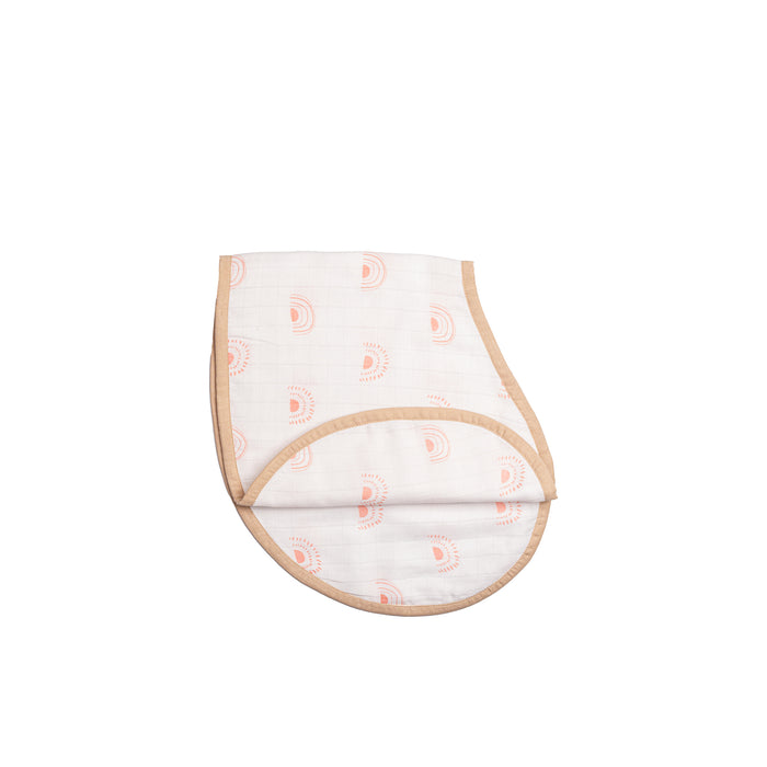 Organic Muslin Burp Cloth & Bib (Pack of 2) – Over the Rainbow (All Ages)