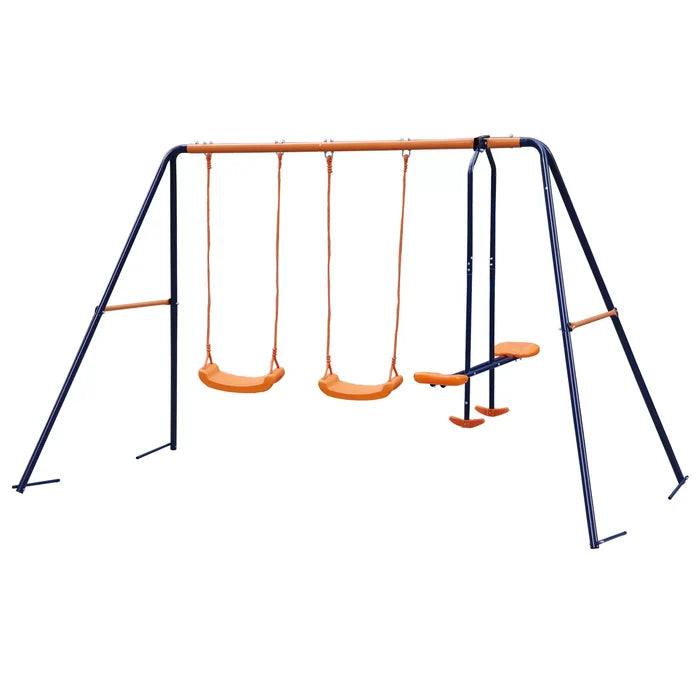 Outdoor Metal Swing Set Playground