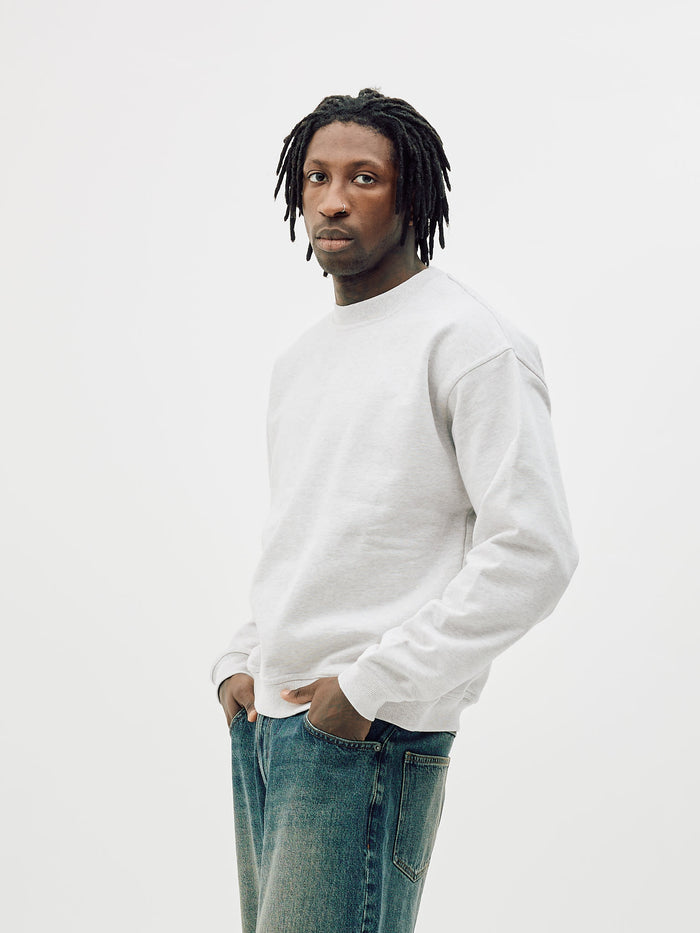 Oversize Crewneck, Men - Cloudy Grey