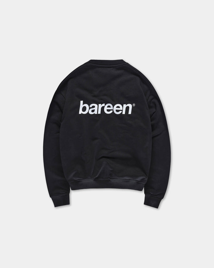 Oversize Logo Crewneck, Men - Black