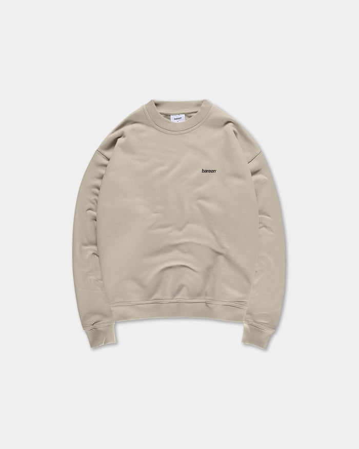 Oversize Logo Crewneck, Men - Clay
