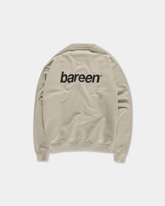 Oversize Logo Crewneck, Men - Clay