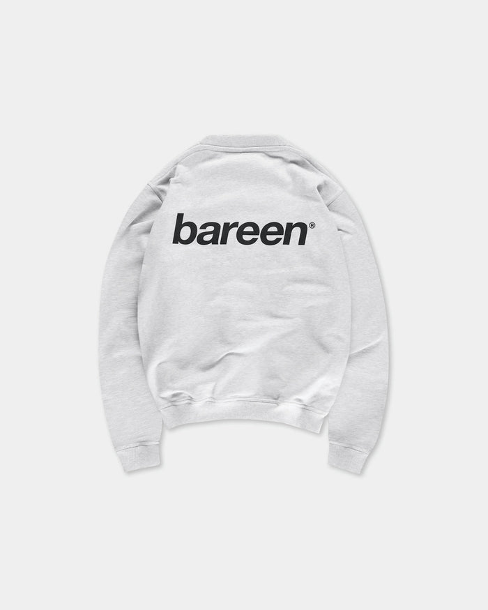 Oversize Logo Crewneck, Men - Cloudy Grey
