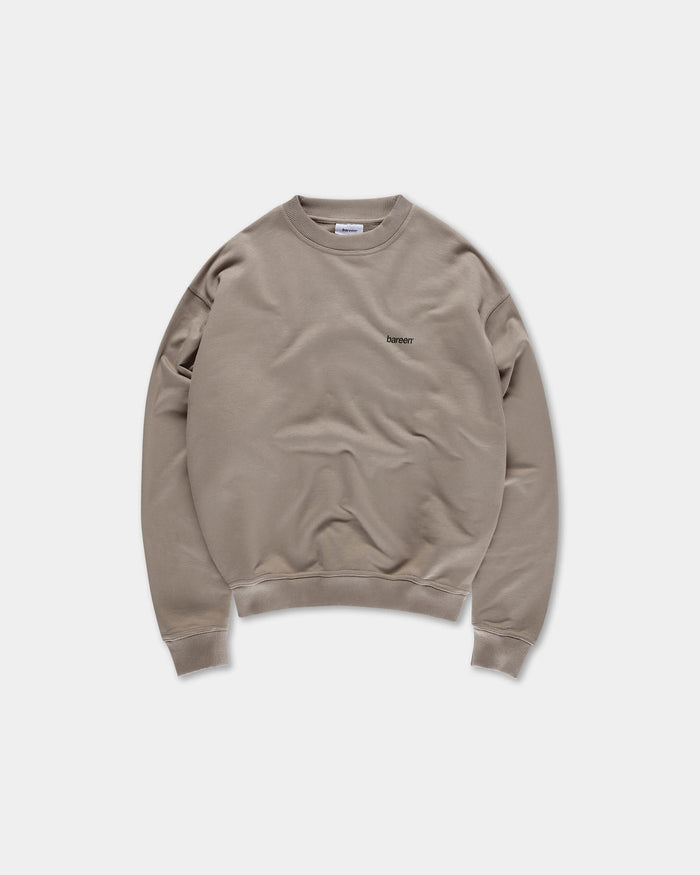 Oversize Logo Crewneck, Men - Mocha