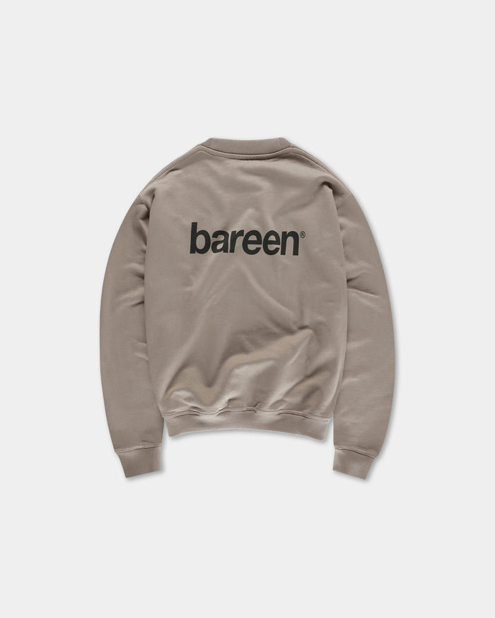 Oversize Logo Crewneck, Men - Mocha