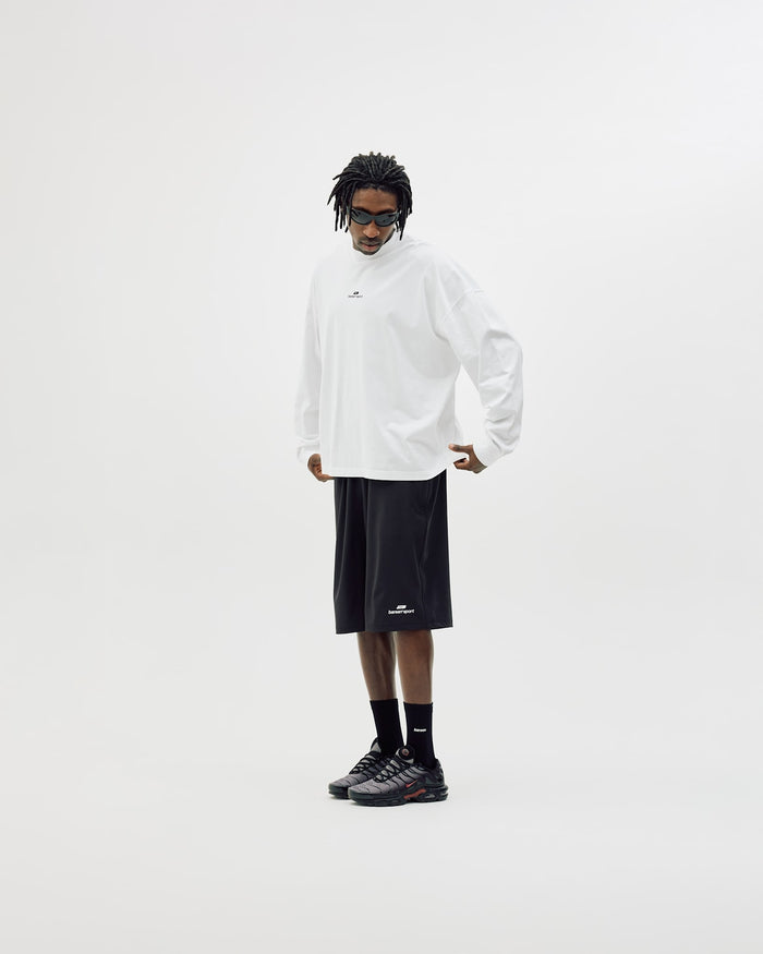 Oversize Mock Neck, Men - White