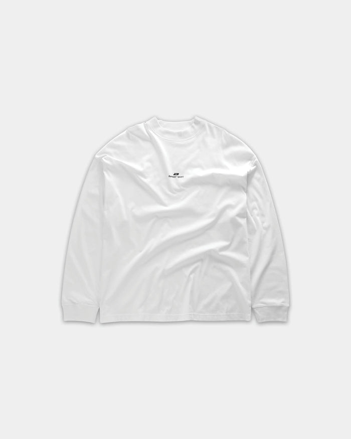Oversize Mock Neck, Men - White