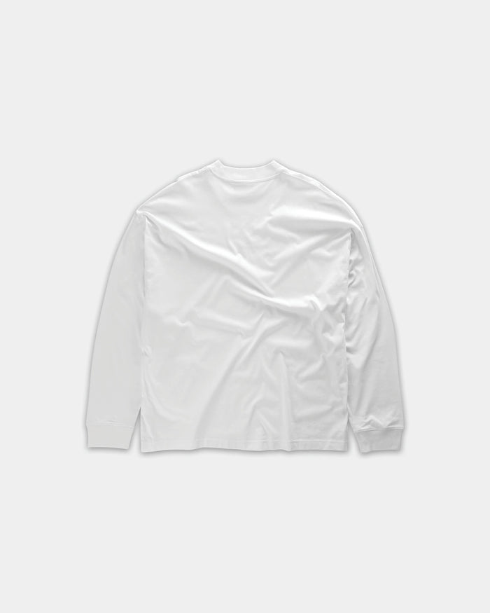 Oversize Mock Neck, Men - White