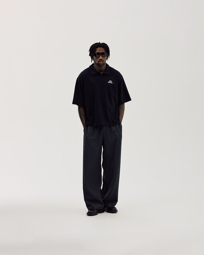 Oversize Polo, Men - Black