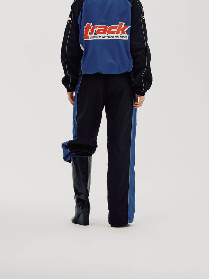 Oversize Track Pants, Women - Cobalt Blue