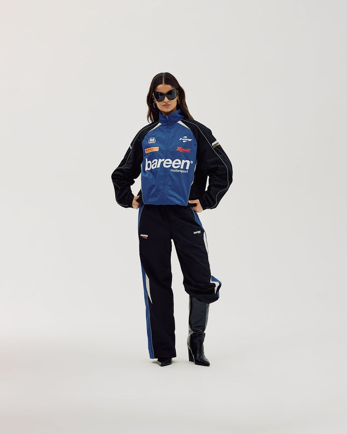 Oversize Track Pants, Women - Cobalt Blue