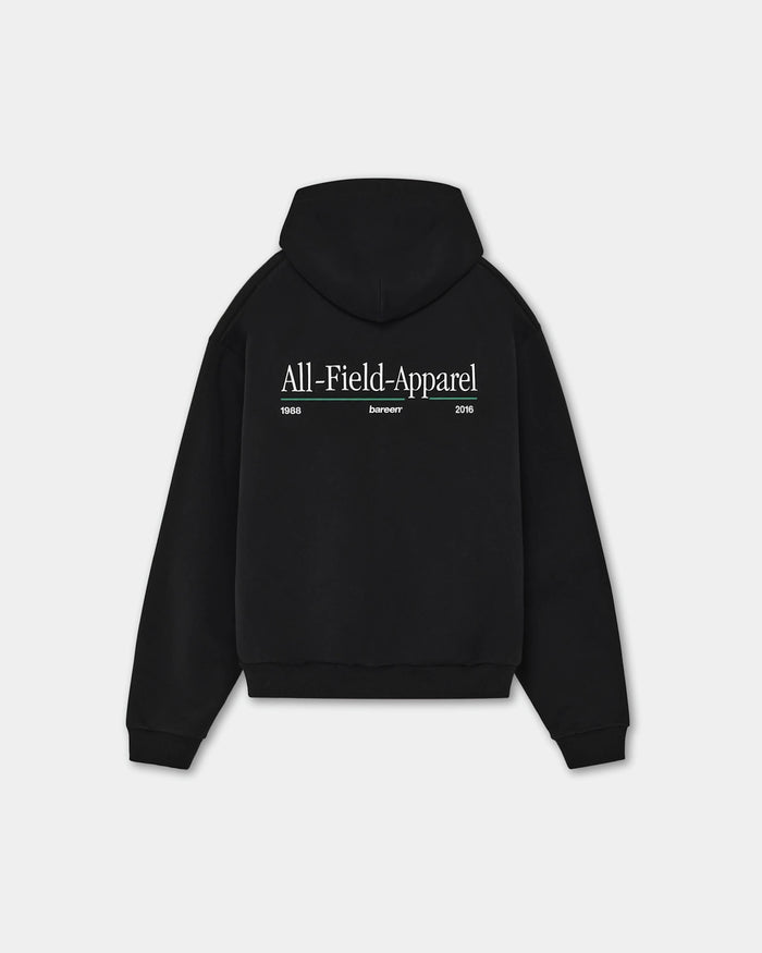 Oversize Zip Hoodie, Men - AW25 - Black