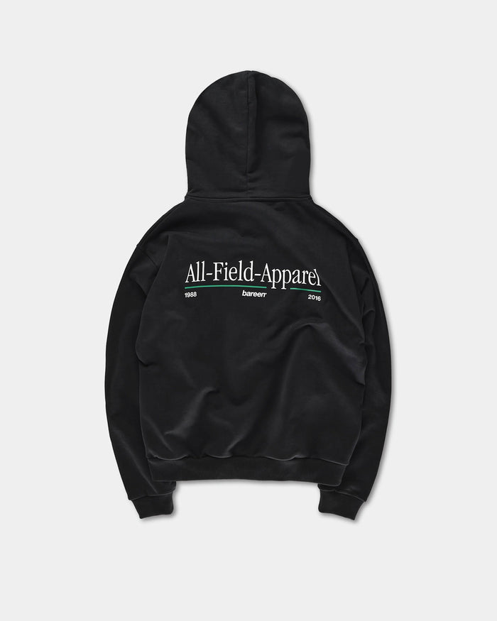 Oversize Zip Hoodie, Men - AW25 - Black