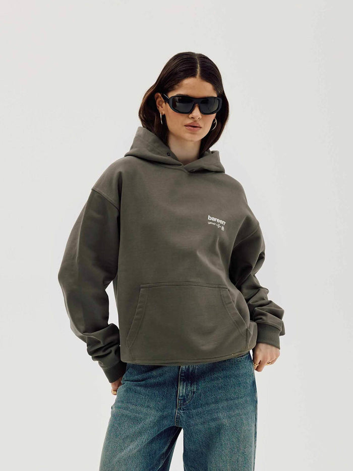 Oversized Hoodie, Women - MMXVI - Stone Grey