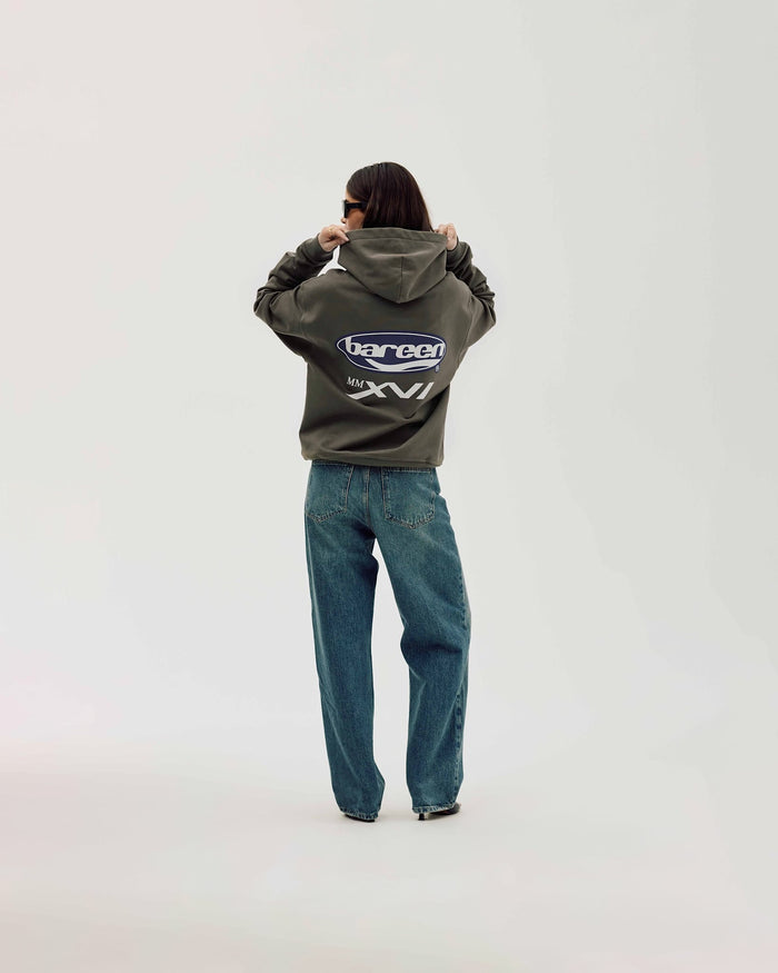 Oversized Hoodie, Women - MMXVI - Stone Grey