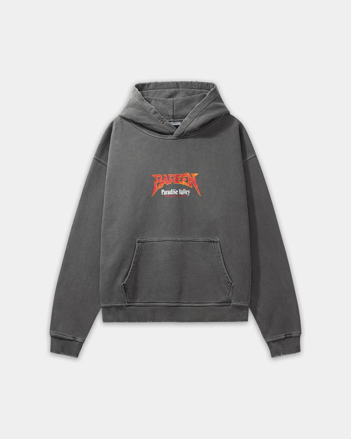 Oversized Hoodie, Women - World Tour - Washed Black