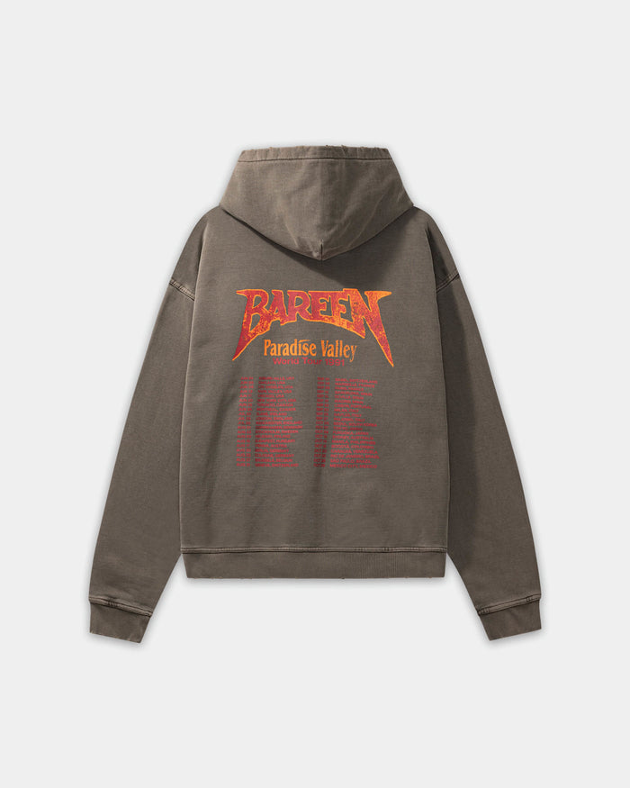 Oversized Hoodie, Women - World Tour - Washed Brown