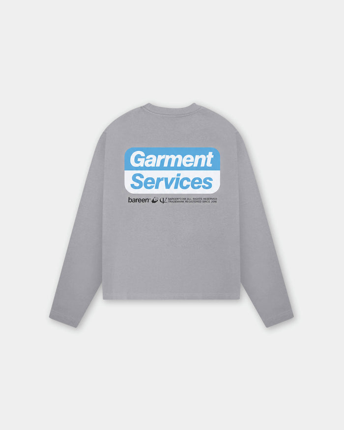 Oversized Long Sleeve, Men - Garment Services - Steel Grey