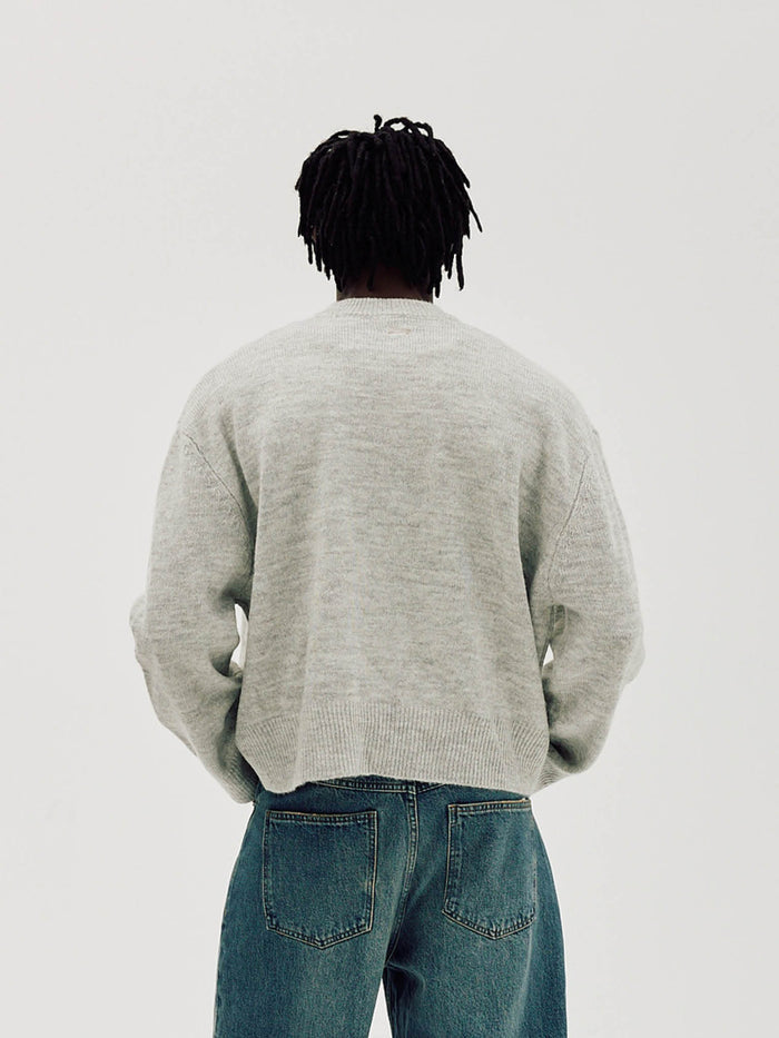 Oversized Sweater, Men - Quiet Gray