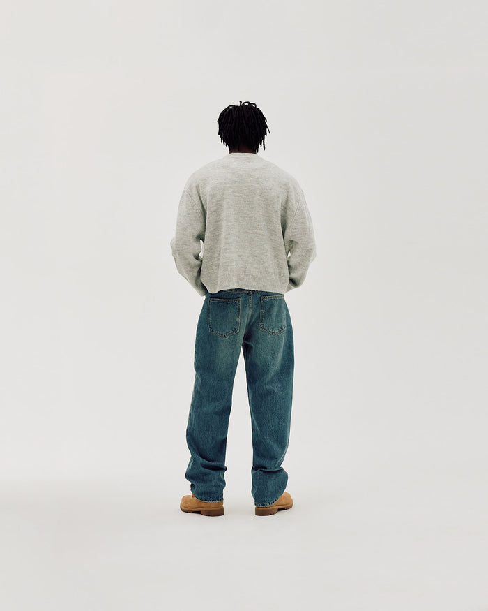 Oversized Sweater, Men - Quiet Gray
