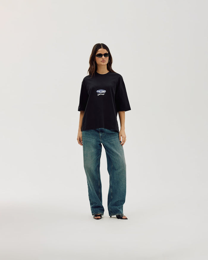 Oversized T-shirt, Women - MMXVI - Black