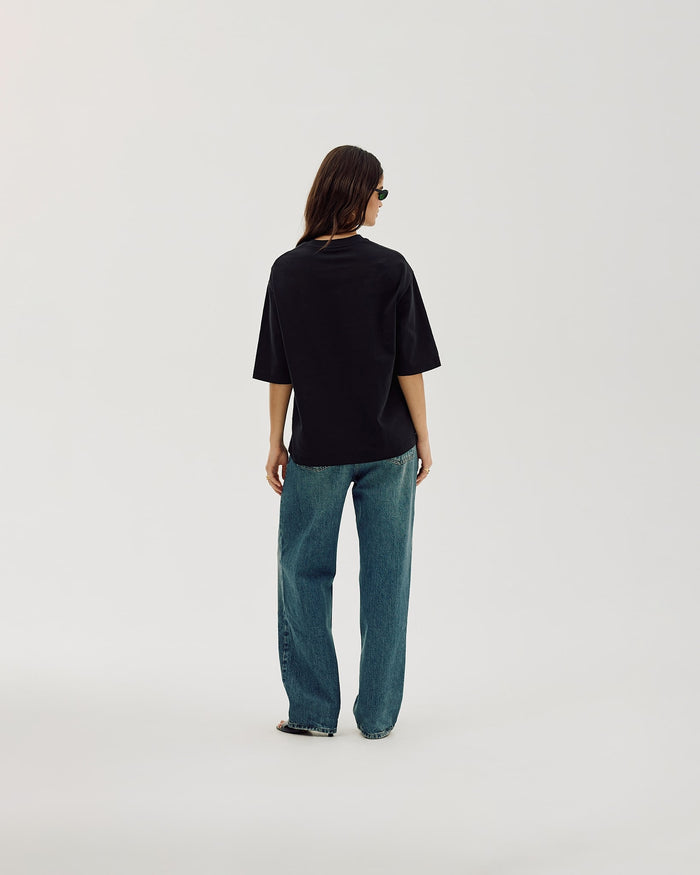Oversized T-shirt, Women - MMXVI - Black