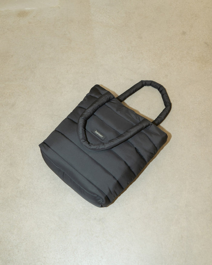 Padded Tote Bag Medium - Black